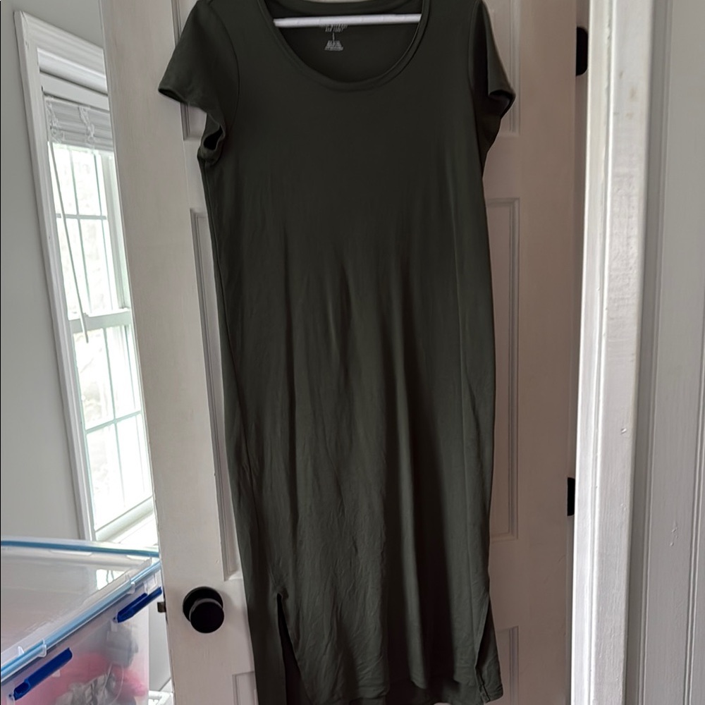 Olive Green Midi Dress